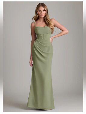 Azazie Mai Dress Pistachio